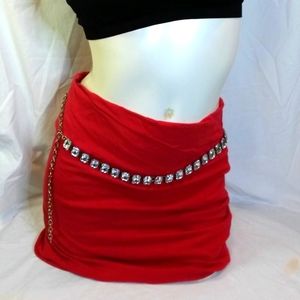 Wet Seal Cotton Stretch Mini Skirt